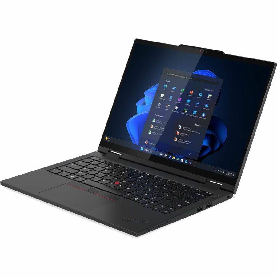 Alt View 1. Lenovo - Lenovo ThinkPad T14s Gen 1 21R30011US 14" Touchscreen Convertible 2 in 1 Notebook - WUXGA - Intel Core Ultra 7 2nd Gen 2 - Black.
