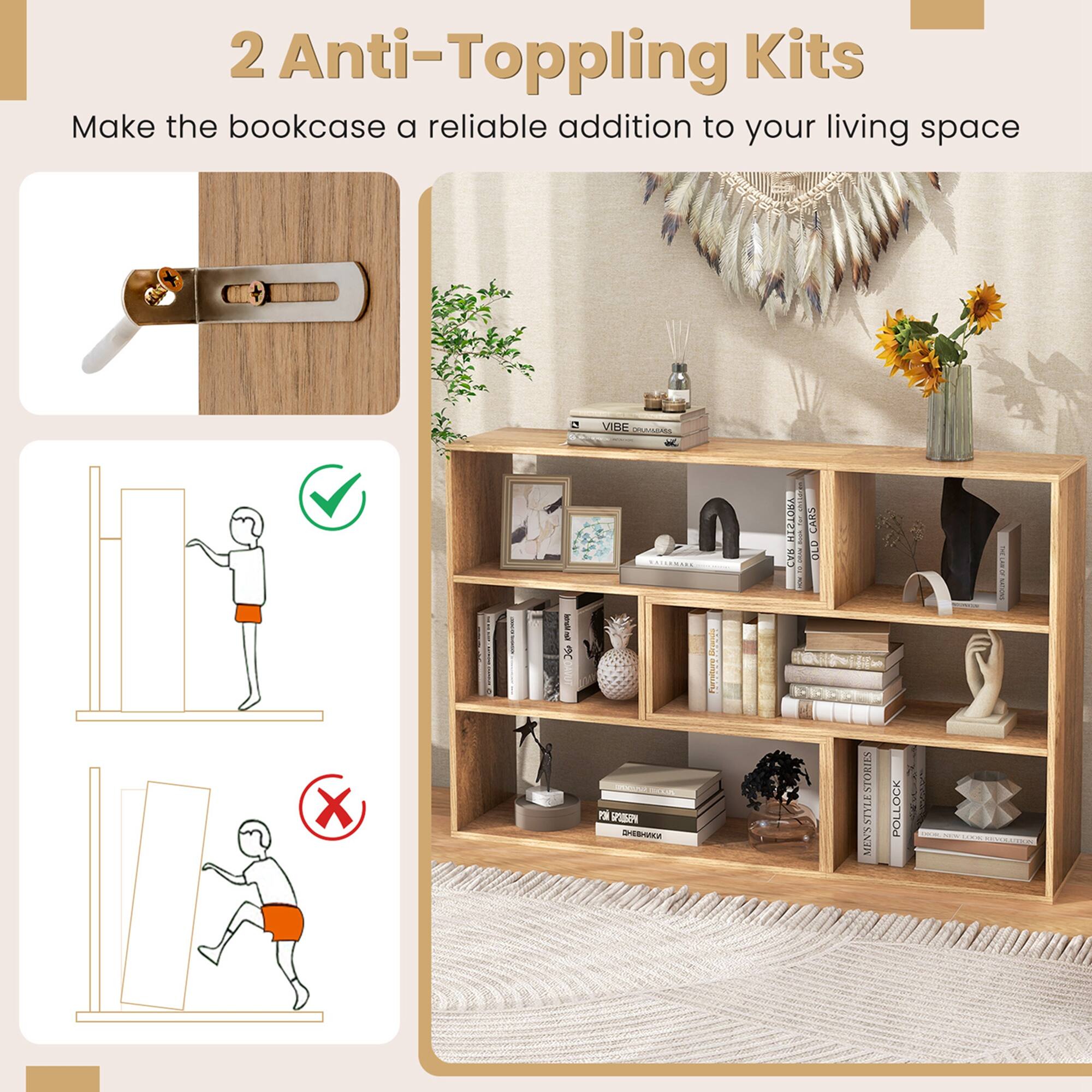 2 Anti-Toppling Kits
Make the bookcase a reliable addition to your living space
VBC - O X AL EG 36 DALLURARA P I Fa VISI - ROTZTH I CTD ASR I CARS 010 MENSSTYLESTORIES POLLOCK :