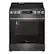 Front. LG - 6.3 Cu. Ft. Slide-In Electric True Convection Smart Range with Air Fry and Premium Handle - PrintProof Black Stainless Steel.