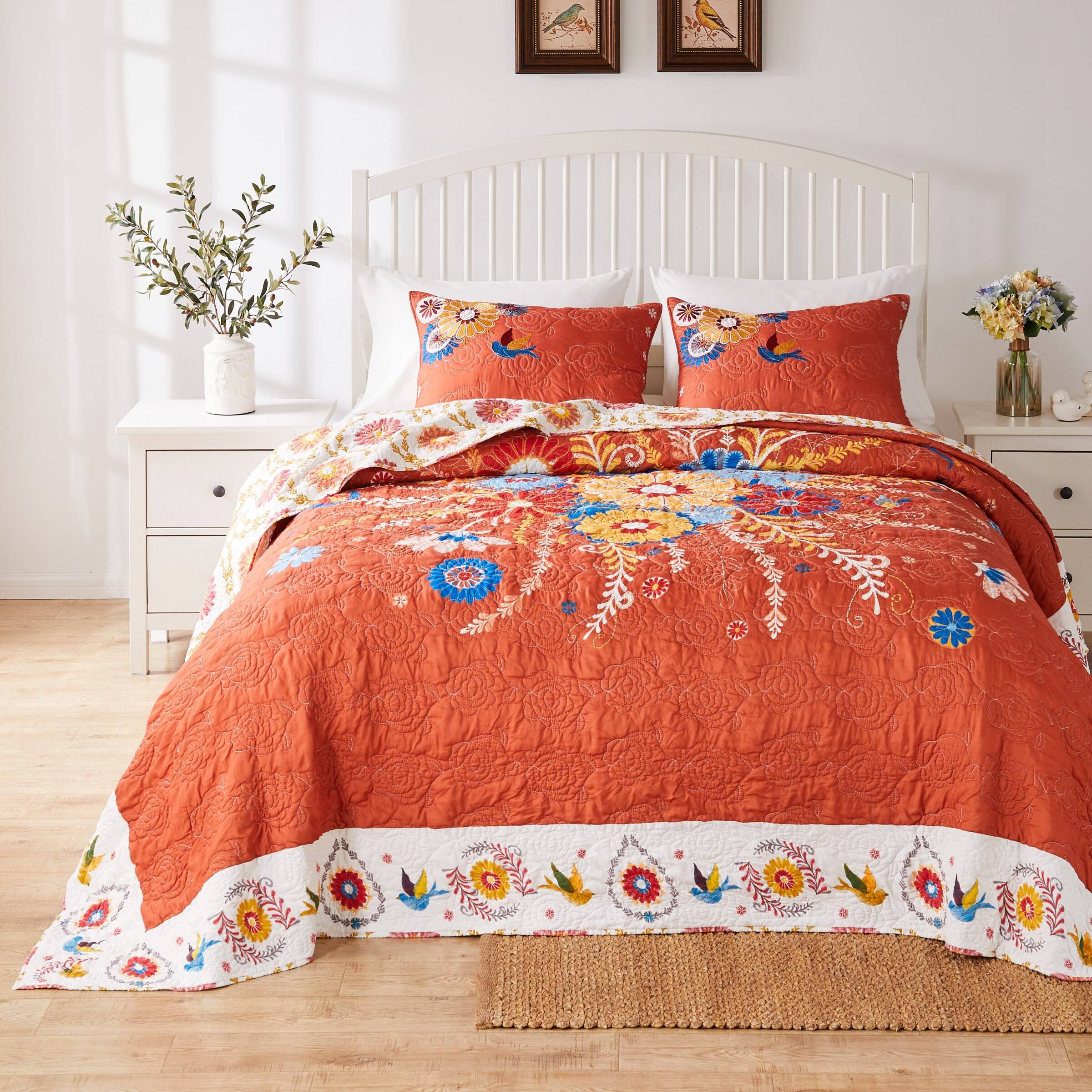 Angle. BreeBe - Topanga Bedspread Set 3-Piece King/Cal King - Multi.