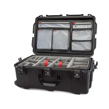Front. NANUK - Nanuk 963 Pro Photo Kit Wheeled Hard Case With Padded Divider and Lid Organizer.