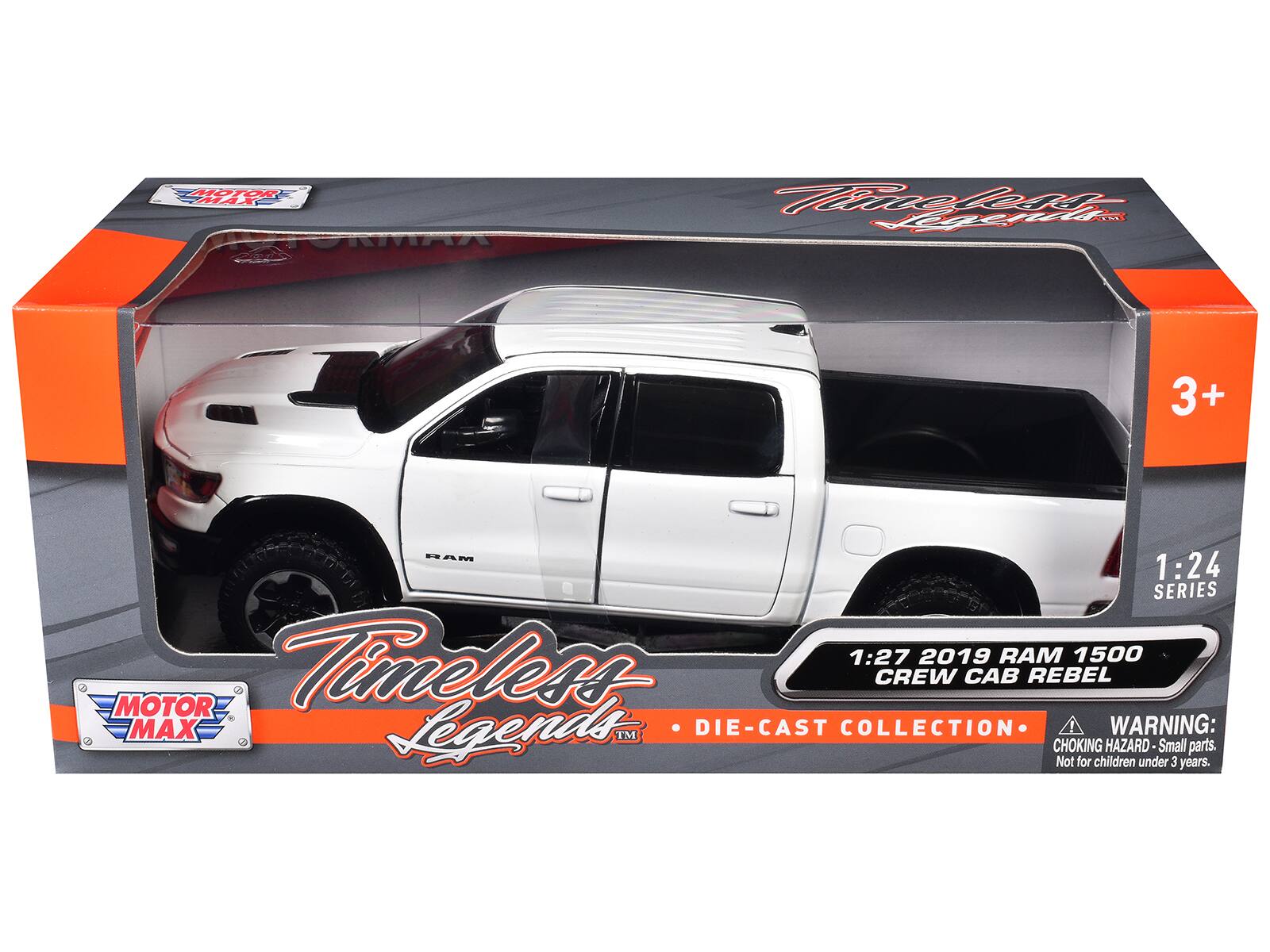 MOTOR SHRA MAX Mieprt 3+ RAM - - 1:24 SERIES 1:27 2019 RAM 1500 MOTOR Timeless CREW CAB REBEL MAX Legends TM DIE-CAST COLLECTION WARNING: CHOKING HAZARD- Small parts. Not for children under 3 years.