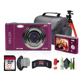Minolta - MND20 44 MP / 2.7K Ultra HD Digital Camera - Magenta
