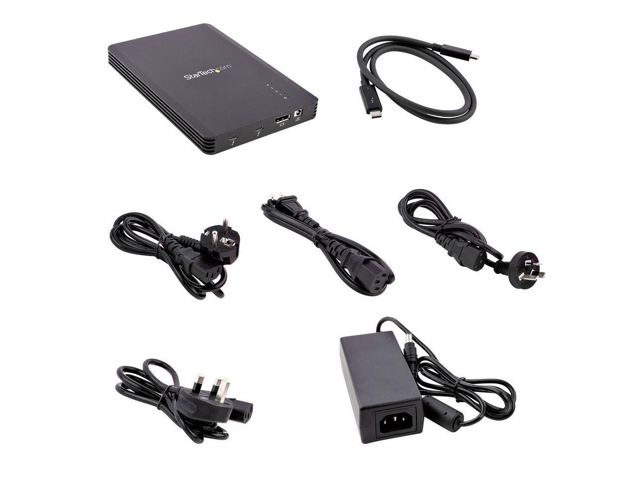 Alt View 6. StarTech.com - StarTech.com 4-Bay Thunderbolt 3 NVMe Enclosure - 1x DisplayPort, 2x TB3 Ports, 40Gbps, 72W (M2E4BTB3).
