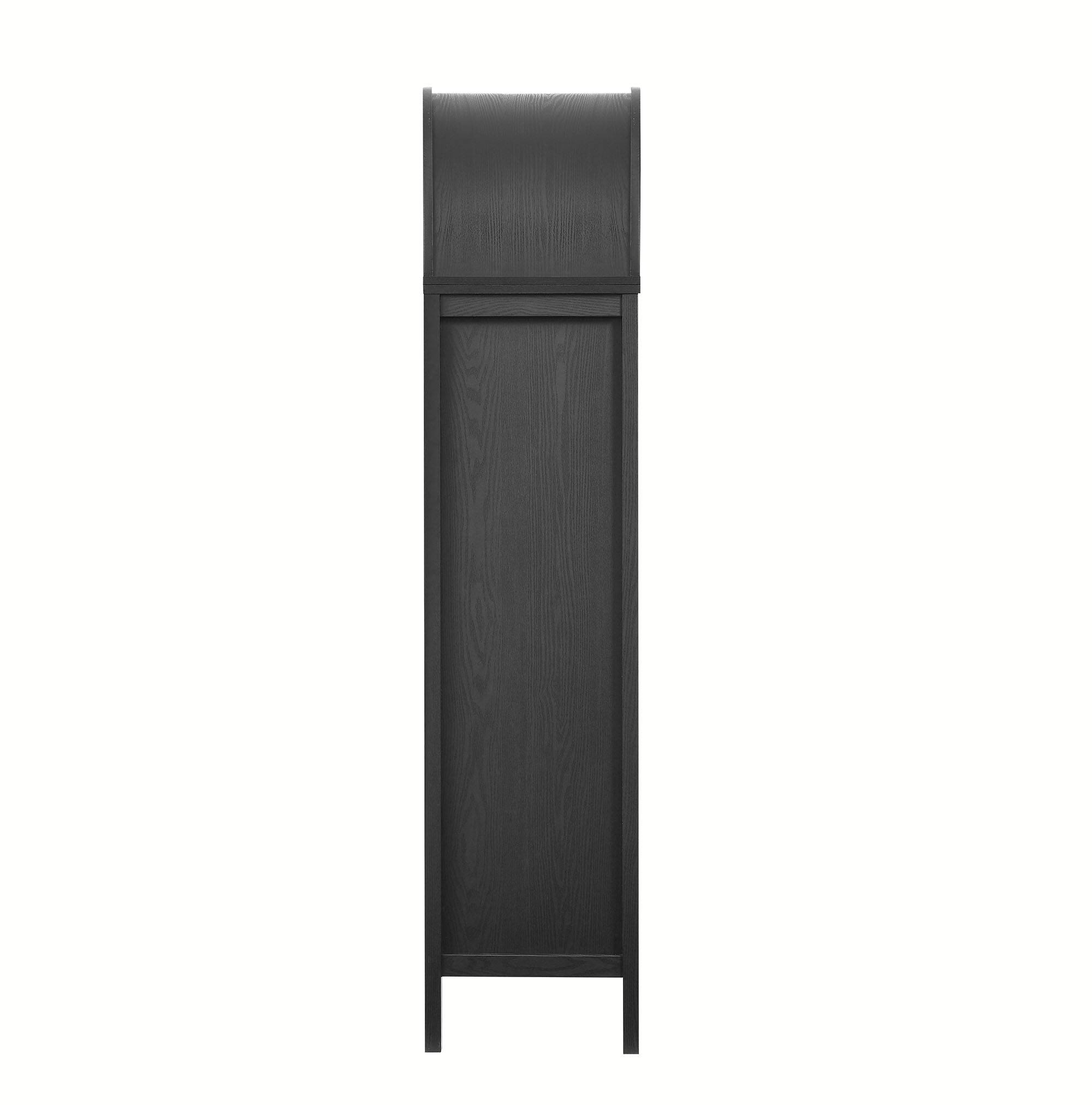 Alt View 2. Modway - Vaughn 71" Arched Storage Display Cabinet by Modway - Black.
