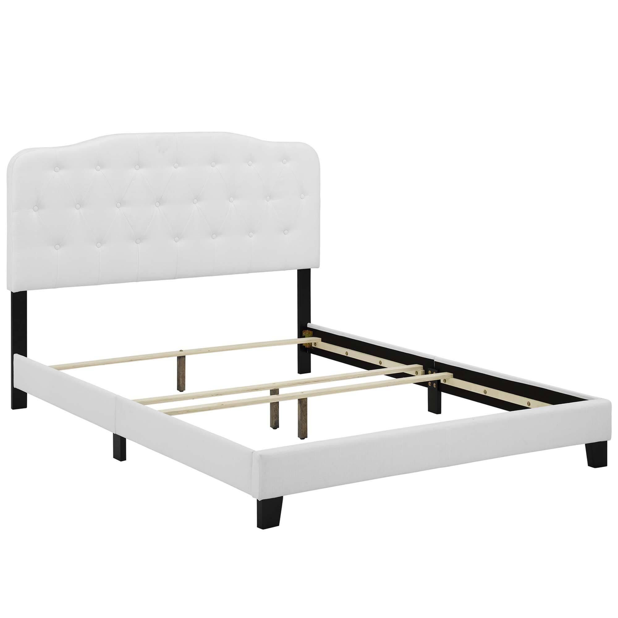 Left. Modway - Sutton Performance Velvet Full Bed Frame - Blue.