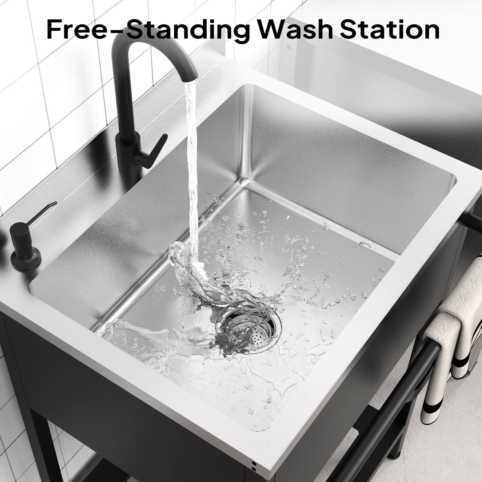 Free-Standing Wash Station