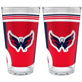 Great American Products - Washington Capitals Two-Piece 16oz. Pint Glass Set - Multicolor
