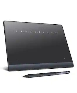 DigiDraw - TW410 Smart Bluetooth 6x4'' Graphic Drawing Tablet with 16384 Stylus Pen, For Mac, Windows and Chromebook - Black