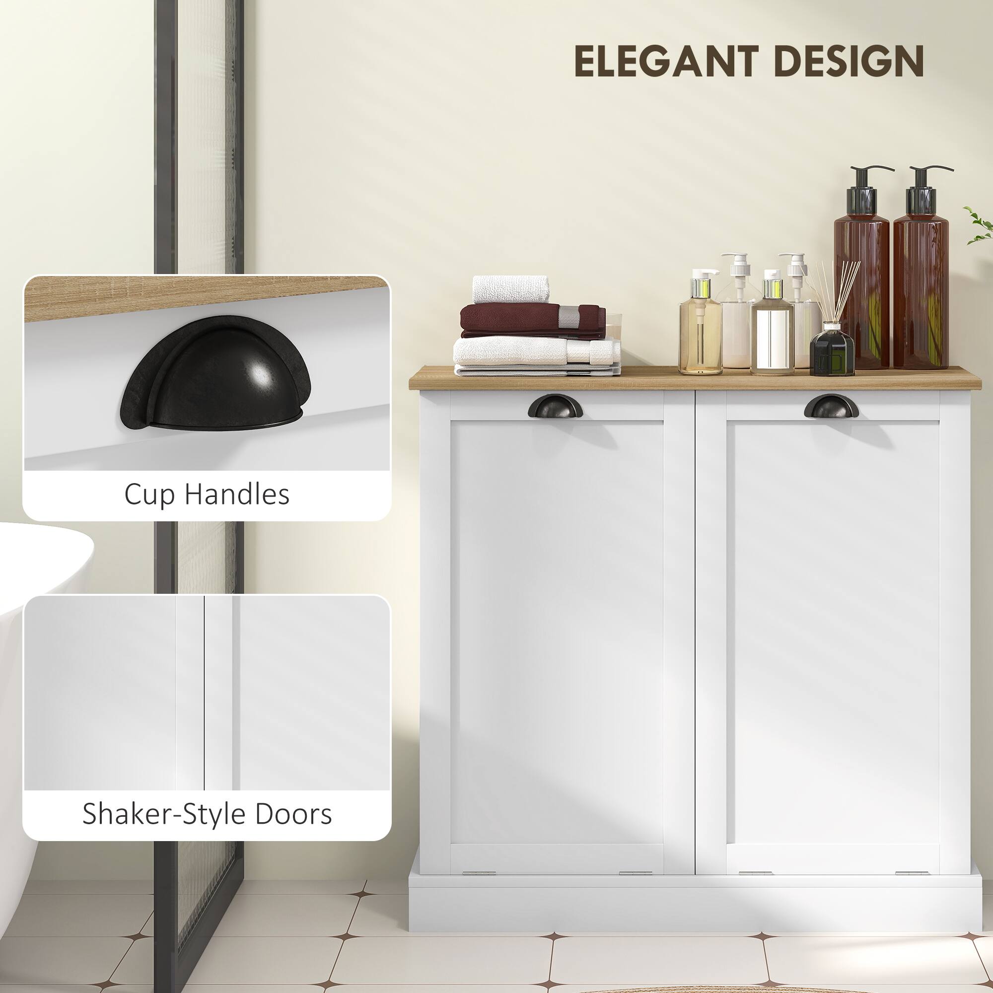 ELEGANT DESIGN

Cup Handles

Shaker-Style Doors
