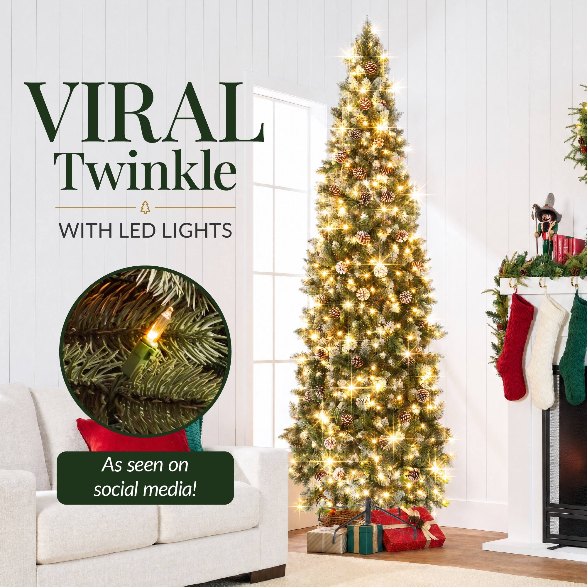 VIRAL Twinkle  
WITH LED LIGHTS  
As seen on social media!