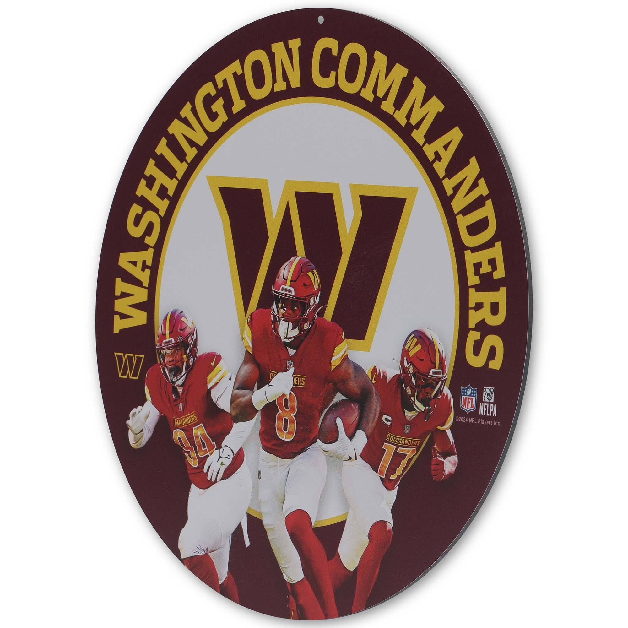 WASHINGTON COMMANDERS

W

NFL
©2024 NFL Players Inc.

COMMANDERS

8
34
17