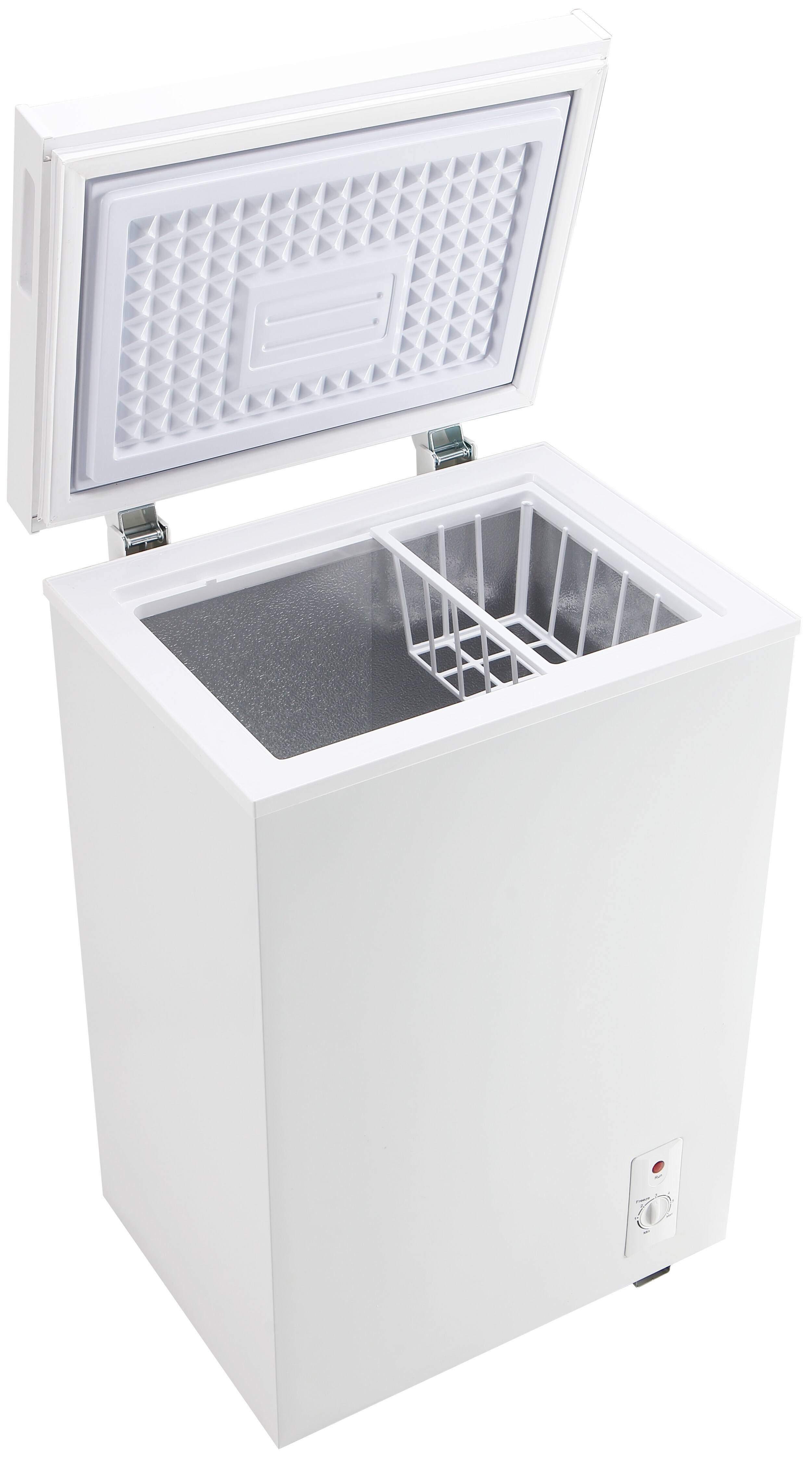 Alt View 7. Loheer - 2.8 Cu. Ft. Compact Chest Freezer with Adjustable Thermostat & Removable Basket - WHITE.