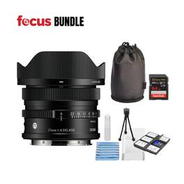 Sigma - 17mm F4 DG Full-Frame (Black) Contemporary, L Mount and Accessories Bundle