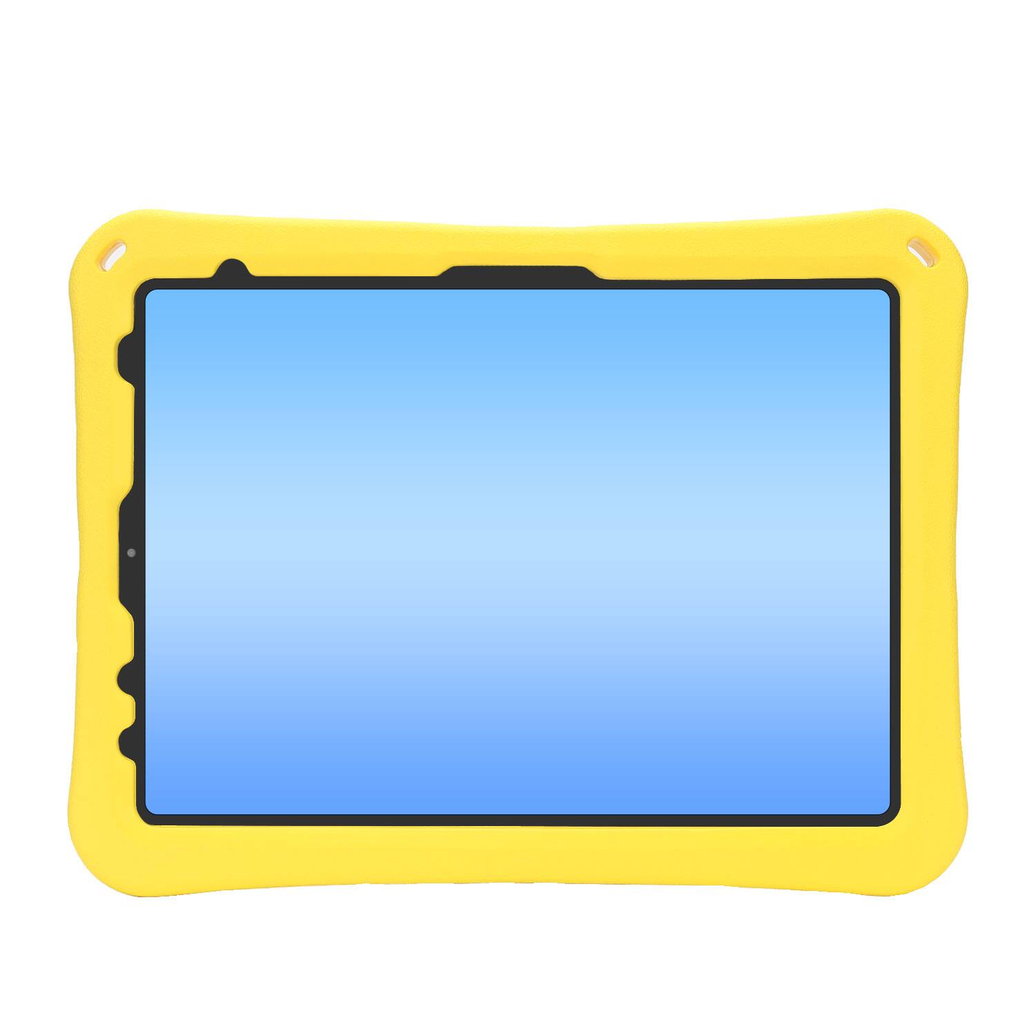 Alt View 1. Dteck - for Apple iPad Air (M4) 11" 2026/(M3) 2025/(M2) 2024 Rugged Case,Shockproof Heavy Duty EVA Cover with Rotating Stand - Yellow.