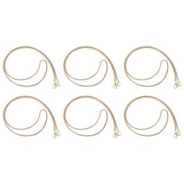 Unique Bargains - 6pcs 1.6" Anti Theft Crossbody Phone Strap with Detachable Tether Tabs Lanyard Leash for Women - Gold