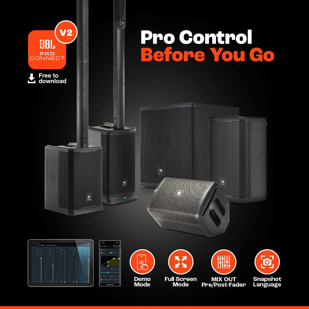 V2 Pro Control Before You Go Free to download UBL SCOF Demo Mode Full Screen Mix Out Snapshot Mode Pre/Post-Fader Language