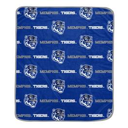 Pegasus - Memphis Tigers 60" x 72" Repeat Logo Wordmark Ultra Soft Blanket - Multicolor