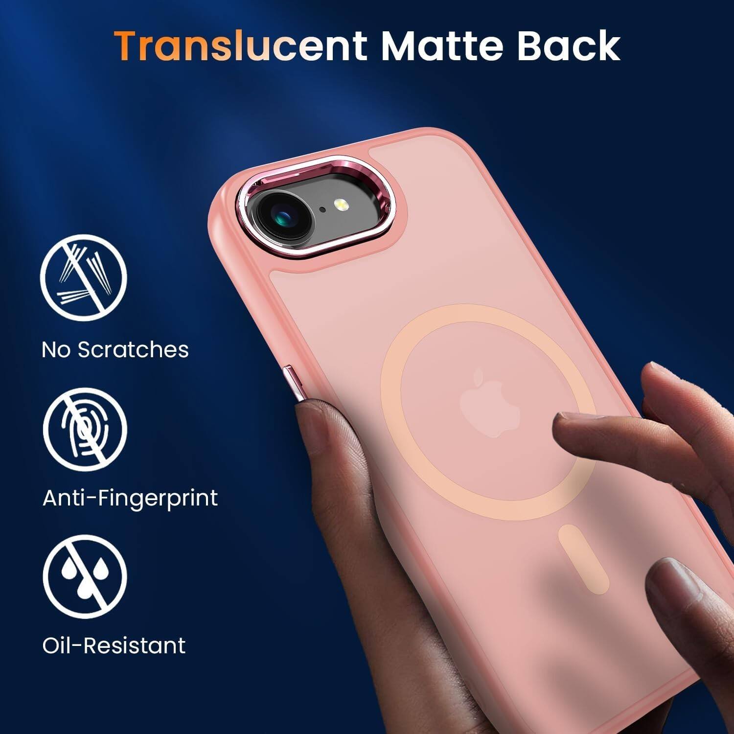 Translucent Matte Back

- No Scratches
- Anti-Fingerprint
- Oil-Resistant