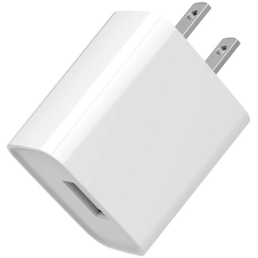 Alt View 6. 4XEM - 4XEM's 12W Wall Charger with 1 USB-A Port - White - 4XEM's 12W USB-A Charger - White - Total Power Budget 12W, Input - White.