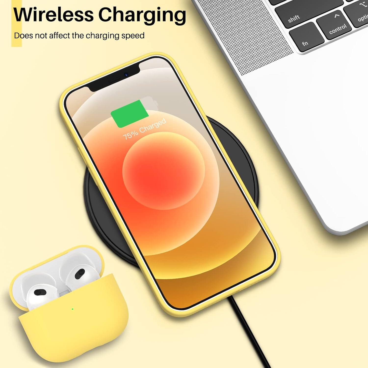 Wireless Charging Does not affect the charging speed 75% Charged