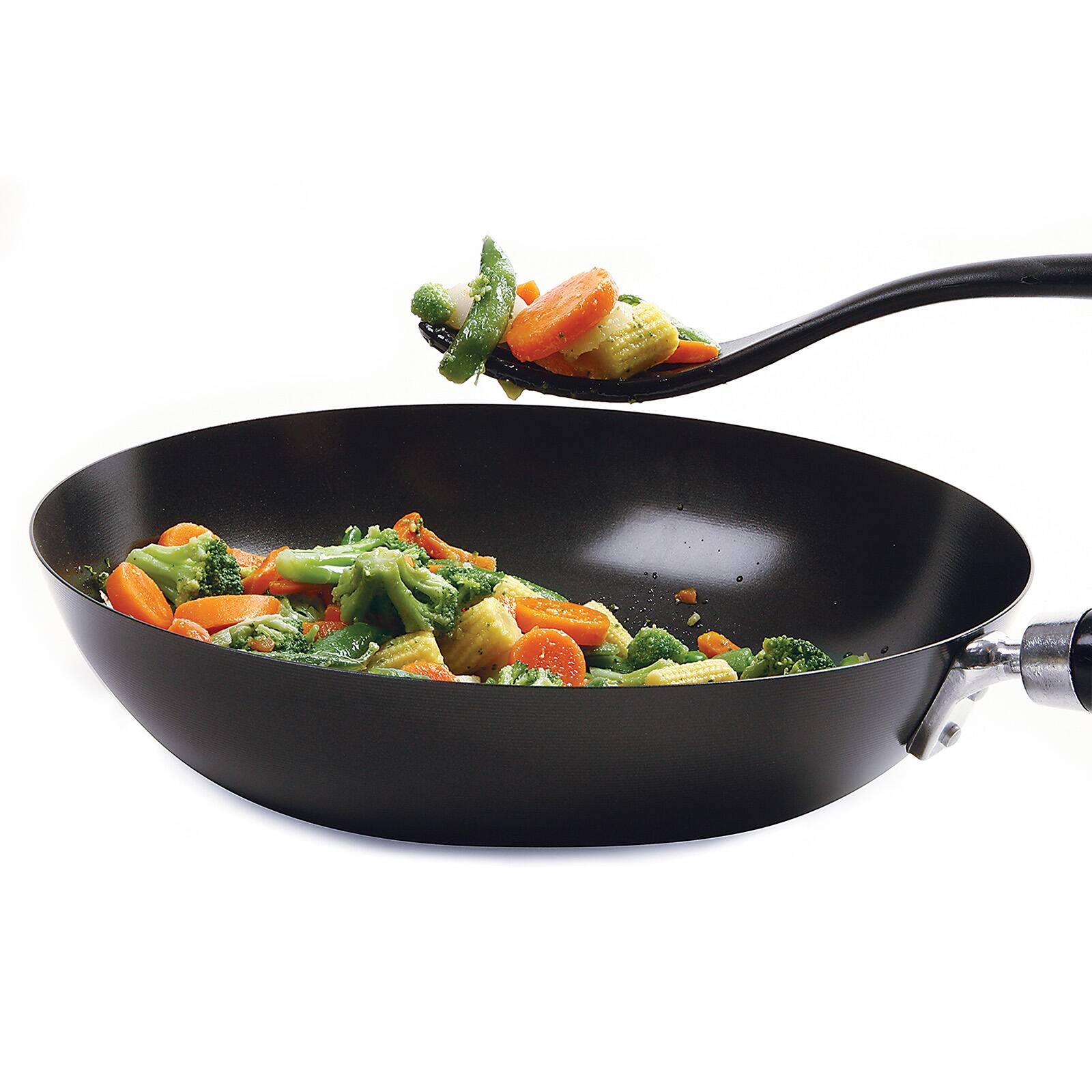 Alt View 1. Norpro - Grip-EZ Jumbo Fiskie Fork and Whisk Combo Kitchen Tool, Black - Black.