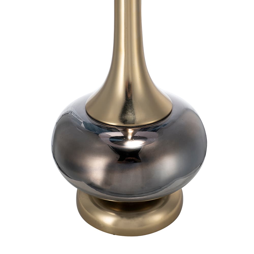 Alt View 9. Luckbyte - D15x29" Table Lamp Glass Drum Lamp Shade Assembly Required.