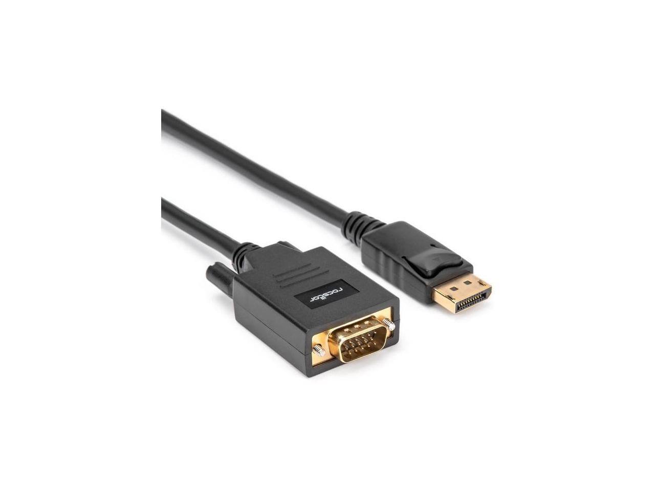 Alt View 1. Rocstor - Rocstor DisplayPort/VGA Video Cable - Black.