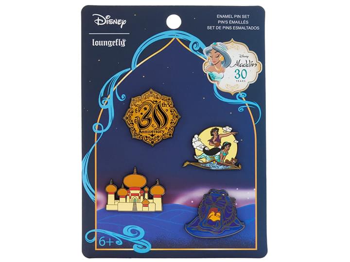 Disney Loungefly Enamel Pin Set  
Aladdin 30 Years Anniversary  
6+