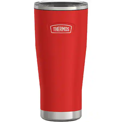 Front. Thermos - Thermos 24. oz Icon Insulated Stainless Steel Tumbler - Crimson - Crimson.
