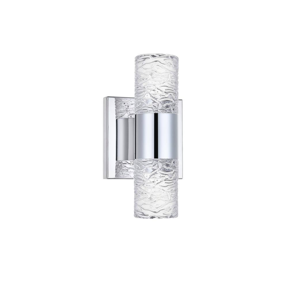 Left. Elegant Lighting - Vega 2 light Chrome LED Wall Sconce - Chrome.