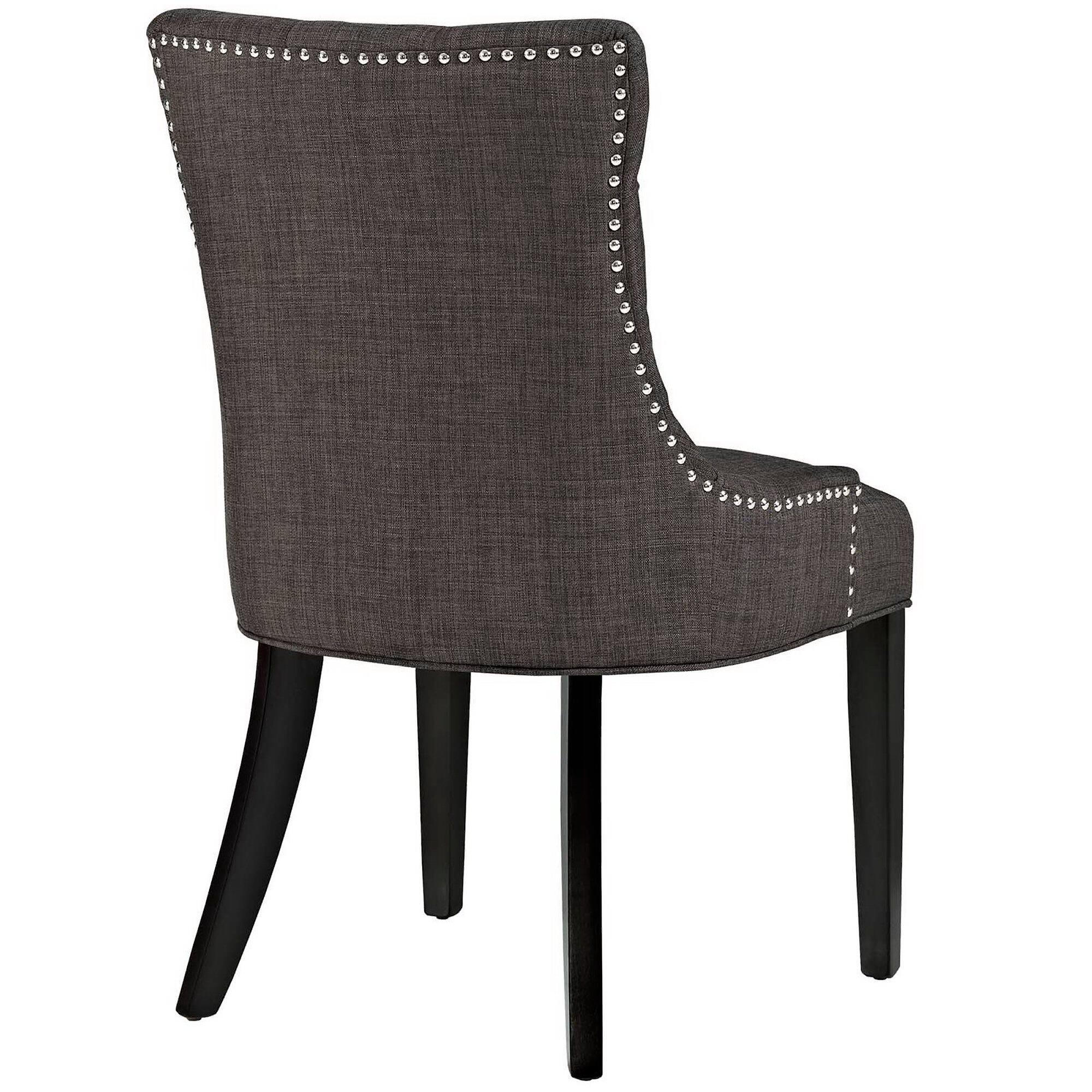 Back. Modway - Regent Tufted Fabric Dining Chair by Modway - Brown.