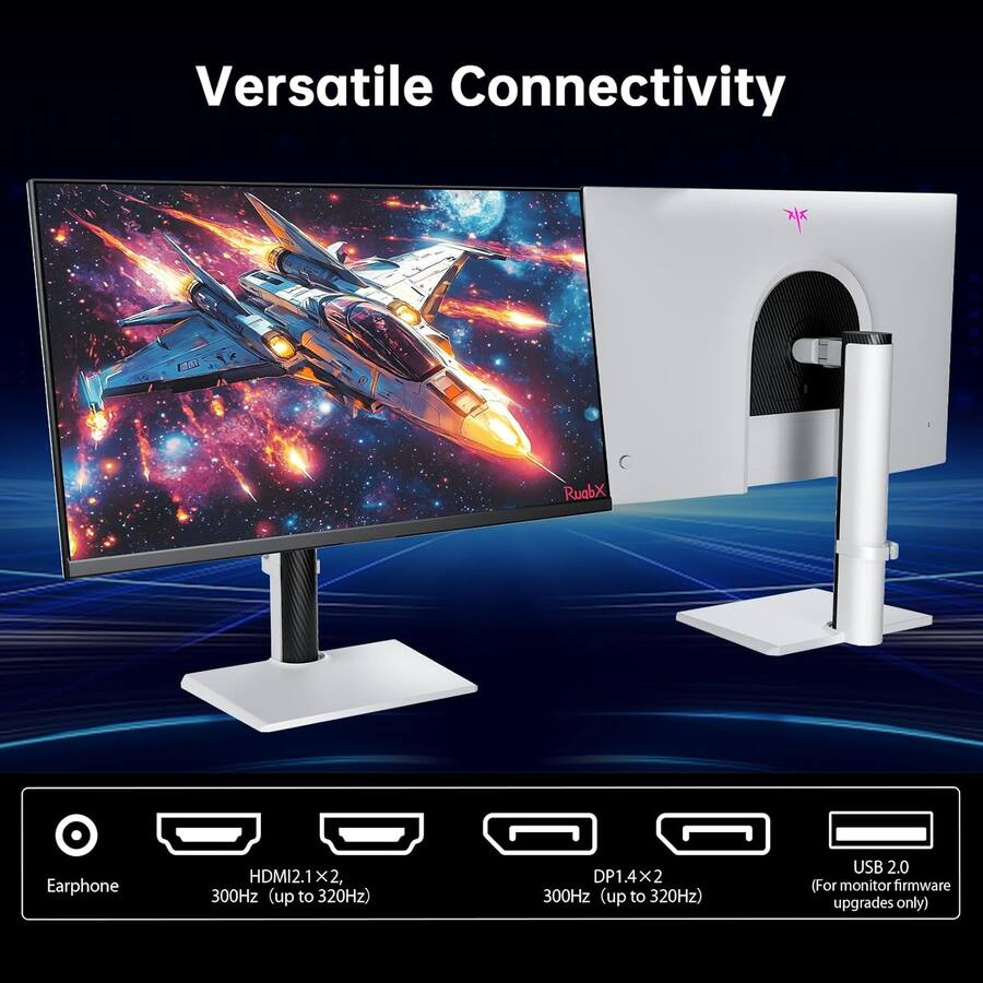 KTC H27E6 27 Inch Gaming Monitor, 300Hz/320Hz Fast IPS, 2K QHD KTC H27E6 27 Inch Gaming Monitor, 300Hz/320Hz Fast IPS, 2K QHD