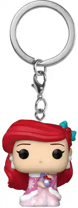 Front. Funko - Funko Keychain: Disney Princess Holiday - Ariel - COLLECTIBLES - Multicolor.