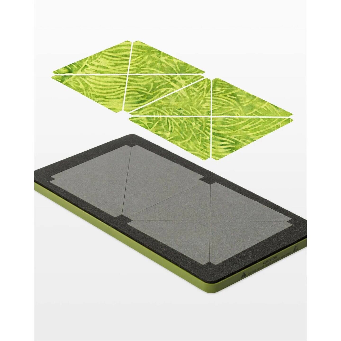 Angle. AccuQuilt - Fabric Cutting Dies; Quarter Square; 4-Inch Finished Triangle - Black.