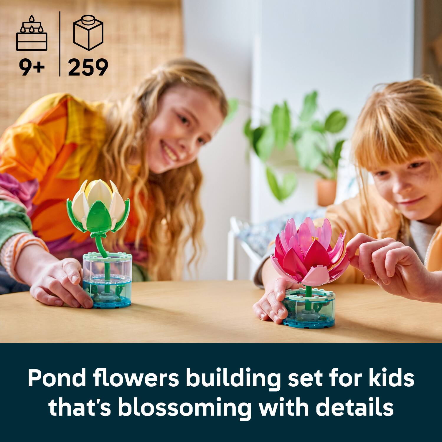 9+ 259 Pond flowers building set for kids that's blossoming with details