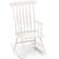 Front. Gymax - Gymax Wooden Rocking Chair Single Rocker Indoor Garden Patio Yard White - White.