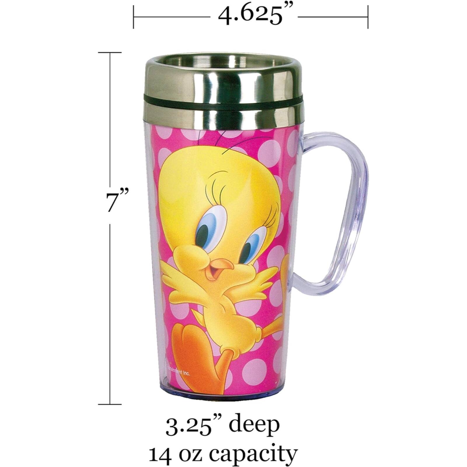 4.625"  
7"  
3.25" deep  
14 oz capacity