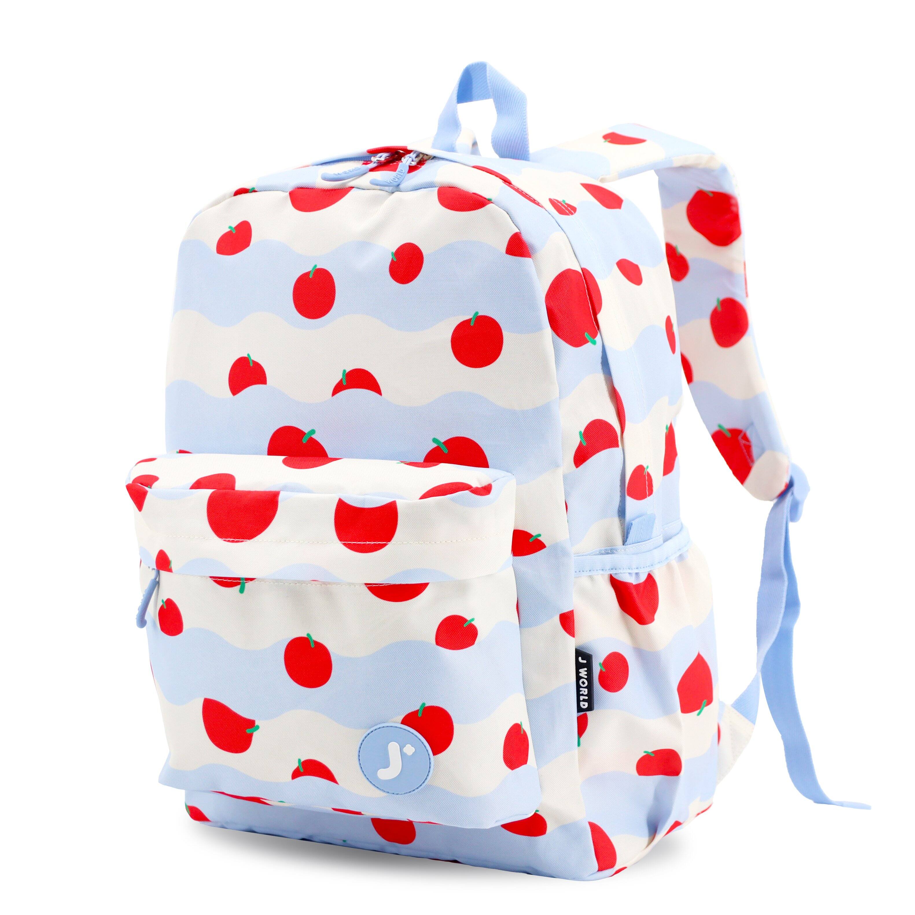 Angle. J World - J World Unisex Oz 17" Daily Backpack For School And Travel - Floating Apple - FLOATING APPLE.