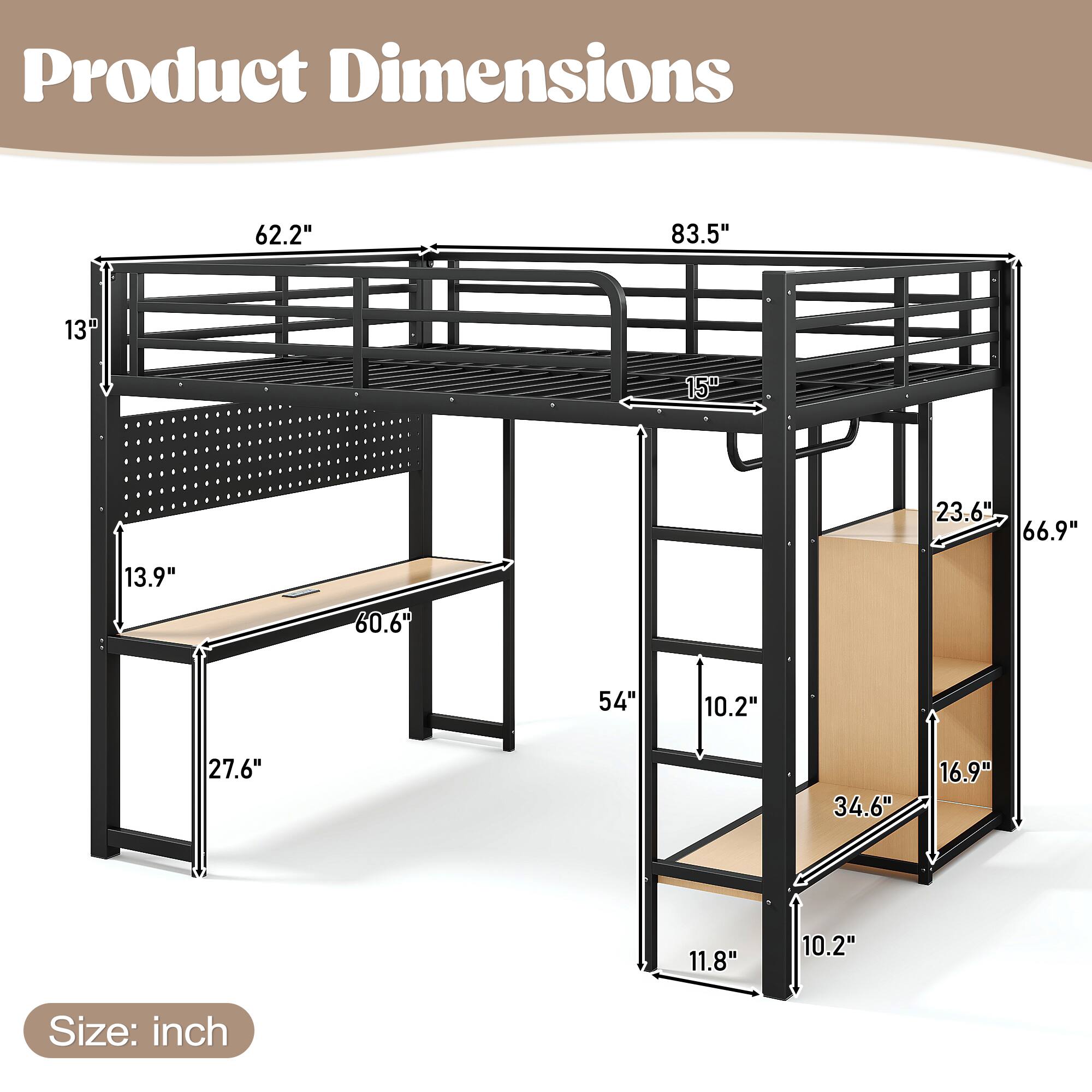 Product Dimensions: 62.2" x 83.5" x 13" x 15" x 23.6" x 66.9" x 13.9" x 60.6" x 54" x 10.2" x 27.6" x 34.6" x 16.9" x 11.8" x 10.2"  
Size: inch