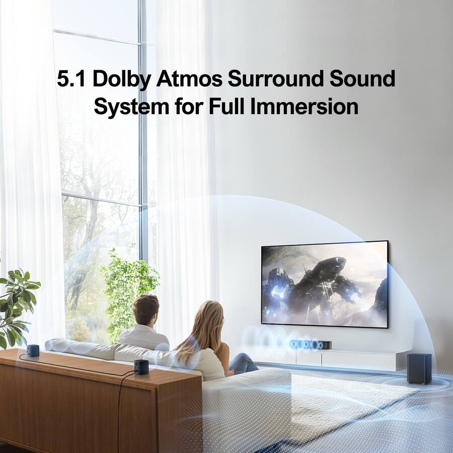 Ultimea Aura A50 Sound Bar Dolby Atmos, Surround Sound