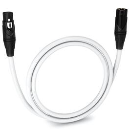 Lyxpro - 3 ft Balanced XLR Cable, Male to Female, 3 Pin Microphone Cable - White