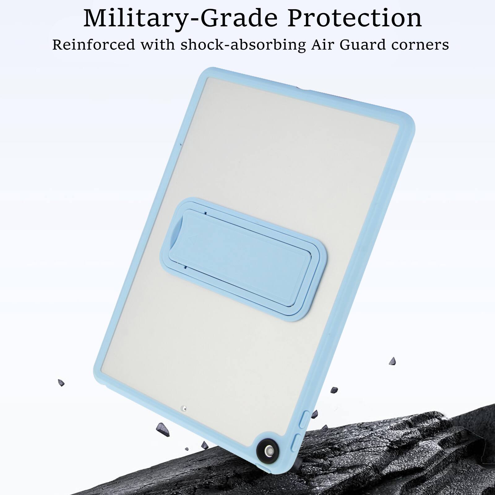 Military-Grade Protection  
Reinforced with shock-absorbing Air Guard corners