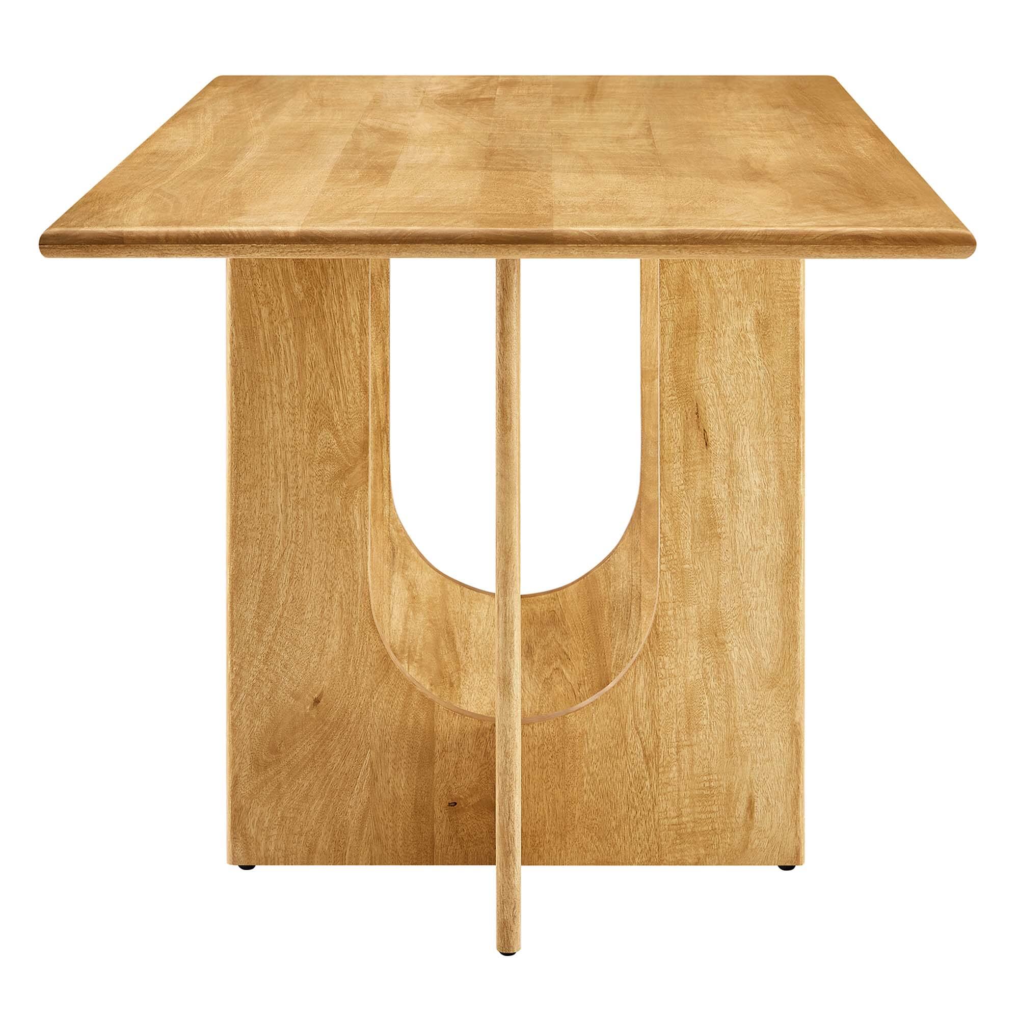 Alt View 2. Modway - Rivian Rectangular 70" Wood Dining Table by Modway - Oak.