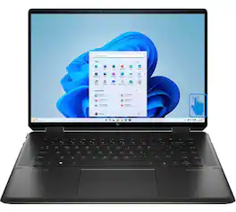 HP - Refurbished Excellent - Spectre 16-f2023dx 2-in-1 Laptop 16.0 4K Display (i7-1360P, 16GB, 1TB SSD, Active Pen, Win 11 Home) - Nightfall Black