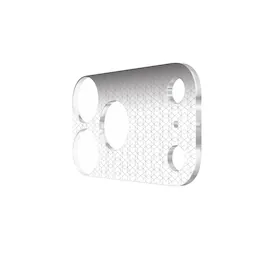 UAG - iPhone 18 Pro Max Glass Camera Lens Protector & Camera Plate Protector Aluminosilicate Glass & Scratch-Resistant Acrylic - Clear w/ Silver Hex