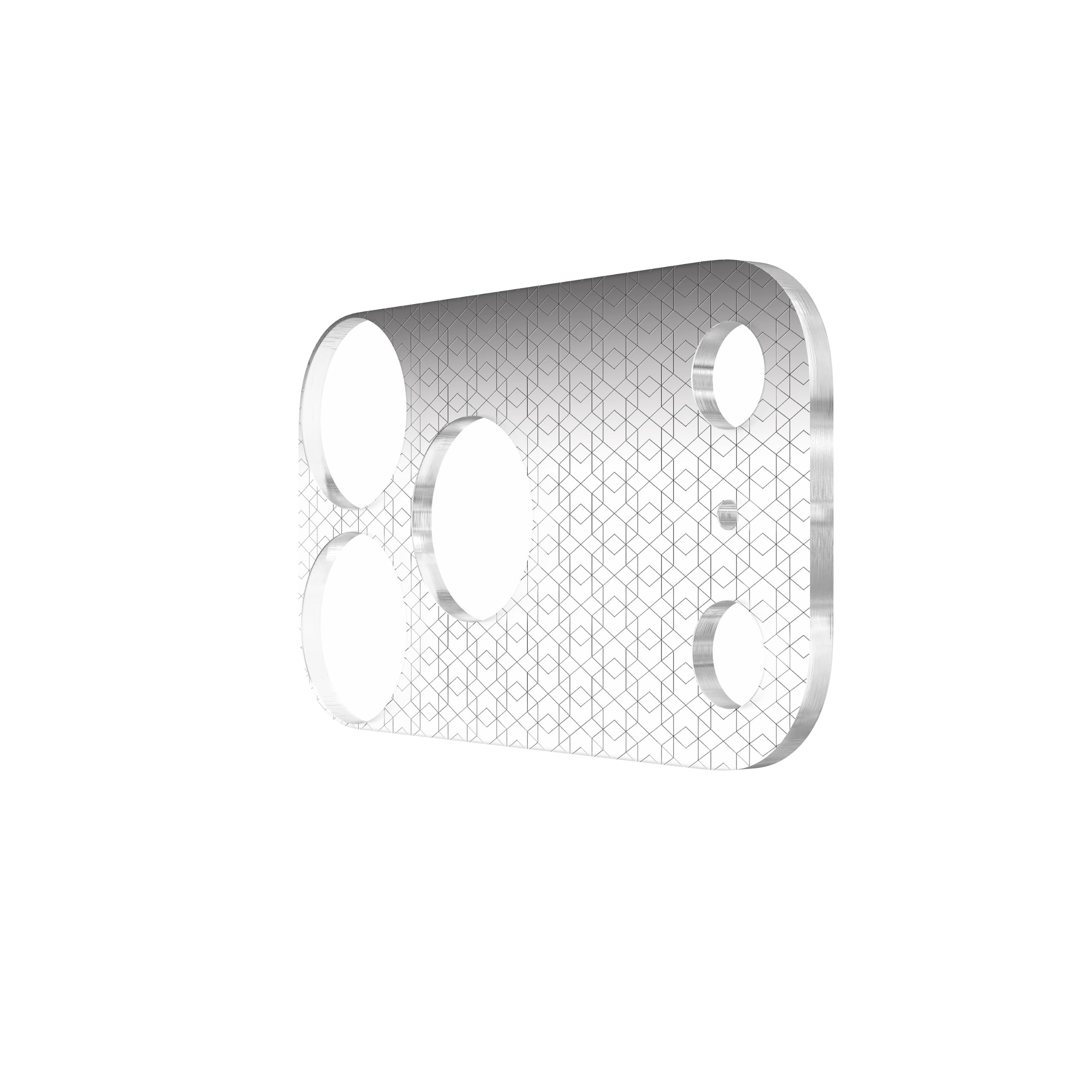 Front. UAG - iPhone 18 Pro Max Glass Camera Lens Protector & Camera Plate Protector Aluminosilicate Glass & Scratch-Resistant Acrylic - Clear w/ Silver Hex.