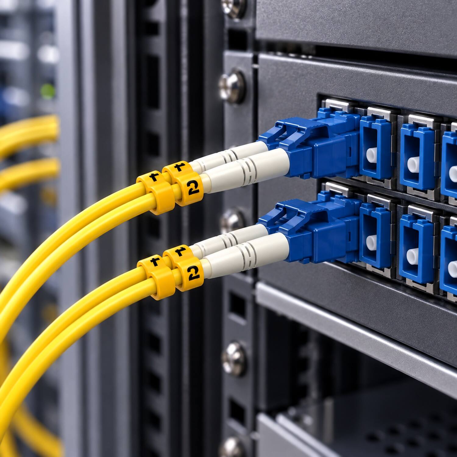 Left. Sanoxy - 20m LC/LC Duplex 9/125 Single Mode Fiber Optic Cable - Multi.