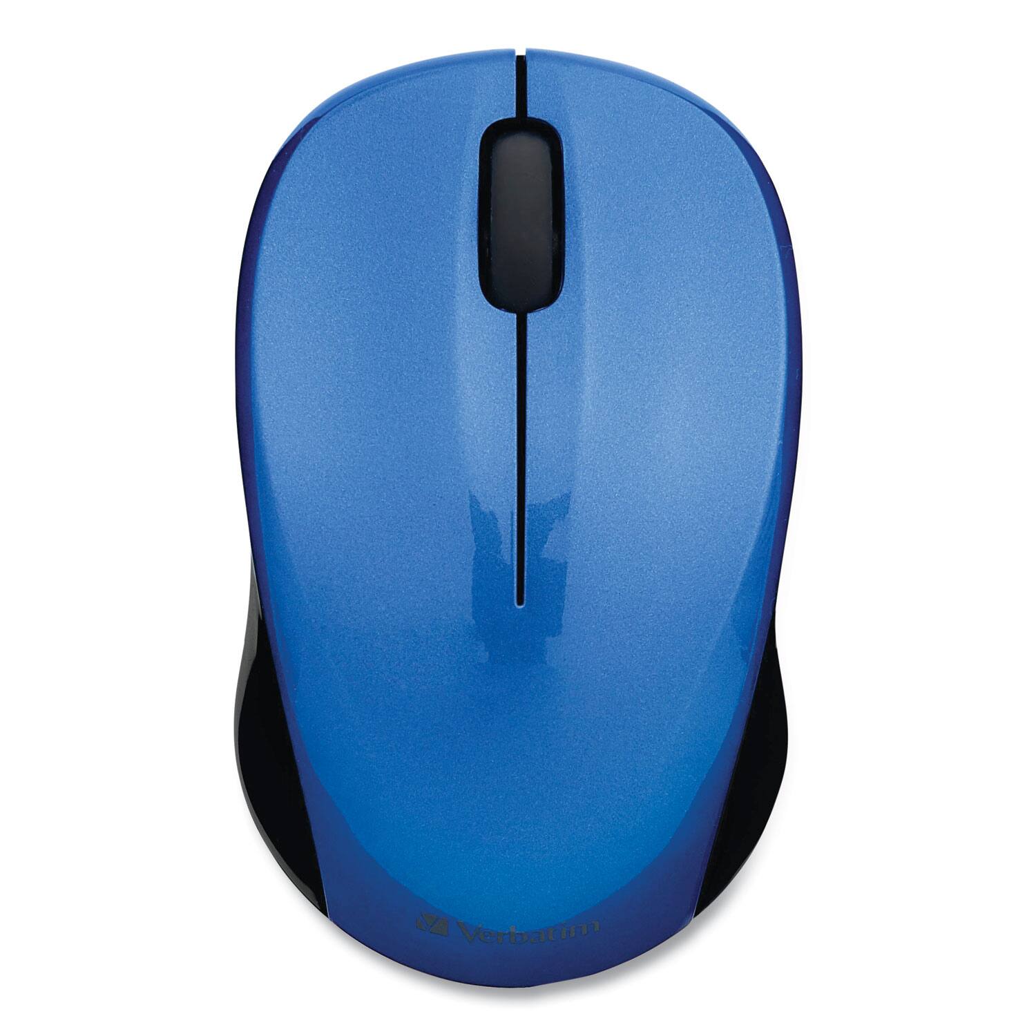 Alt View 3. Verbatim - 99770 2.4 GHz Frequency/32.8 ft Wireless Range Left/Right Hand Use Silent Wireless Blue LED Mouse - Blue - Blue.