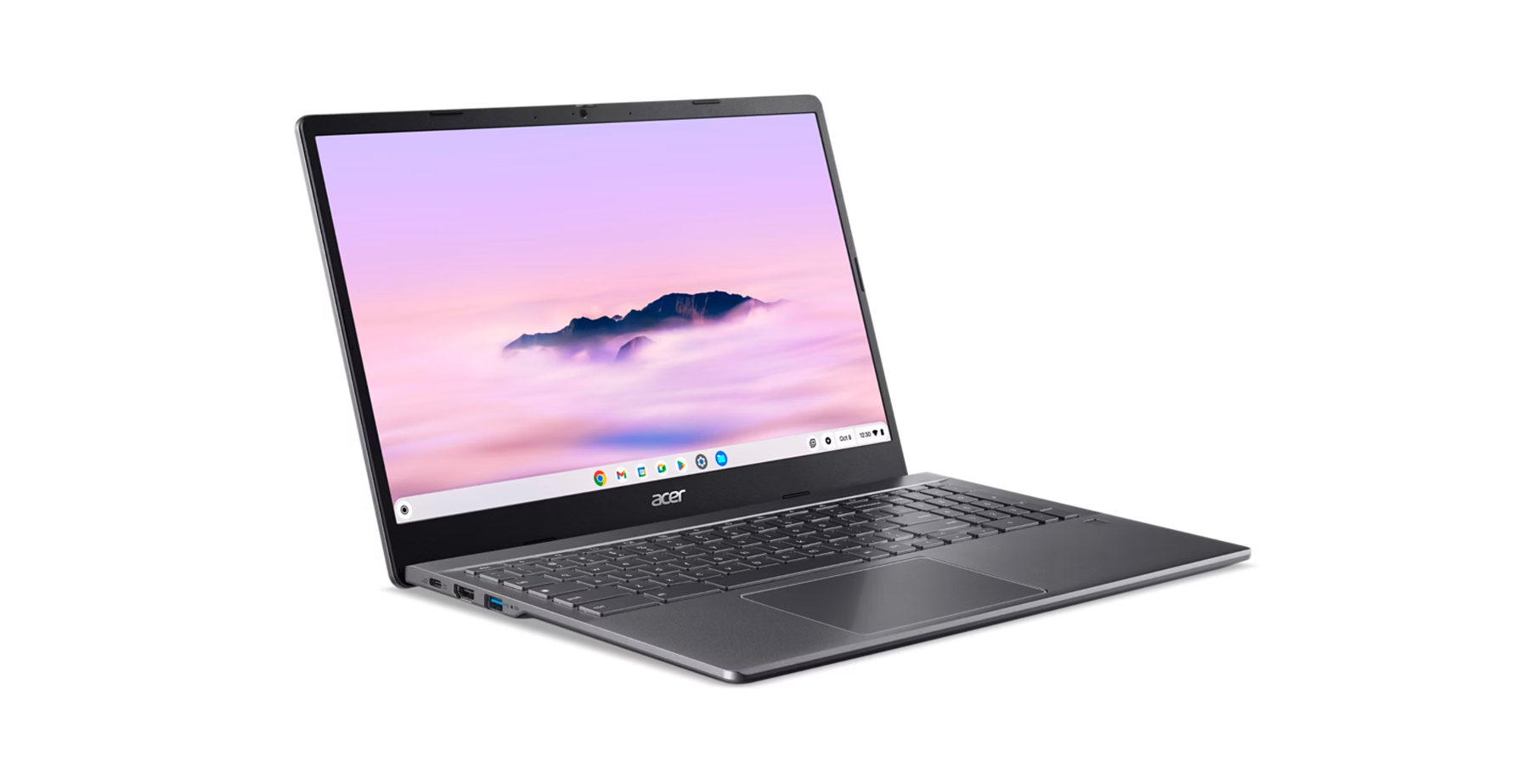 Left. Acer - CBE595-2T-36KW - 15.6" Plus 515 Chromebook NX.KW4AA.003 - Iron.